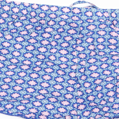 Love to Lounge Womens Blue Floral   Sleep Shorts Size 10