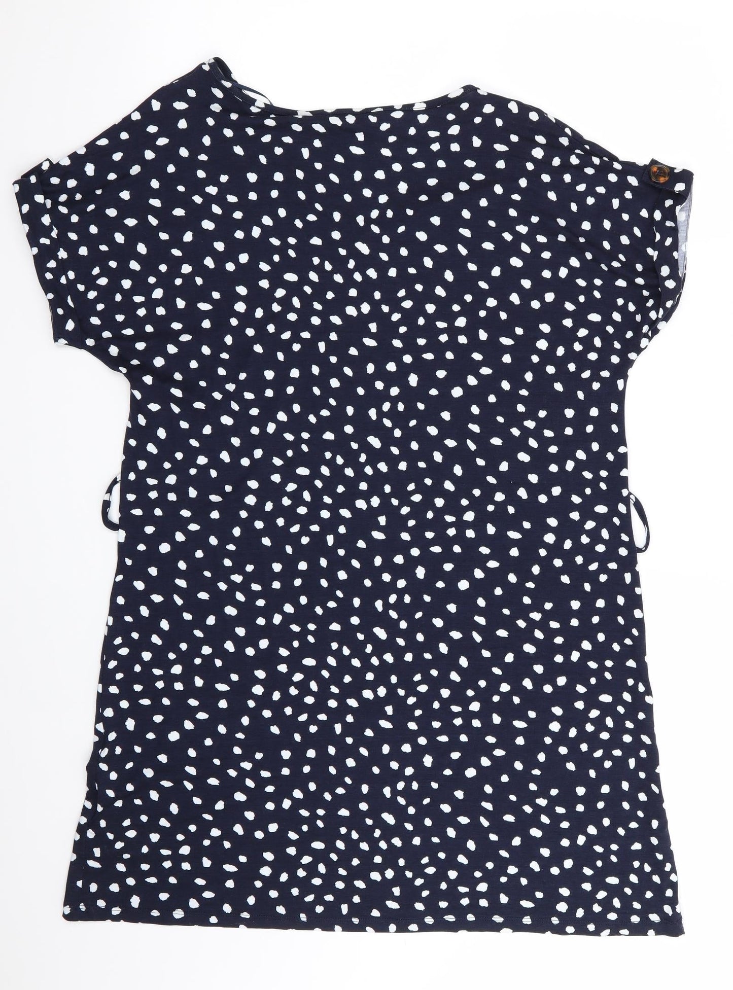 Florence and Fred Womens Blue Polka Dot  T-Shirt Dress  Size 8