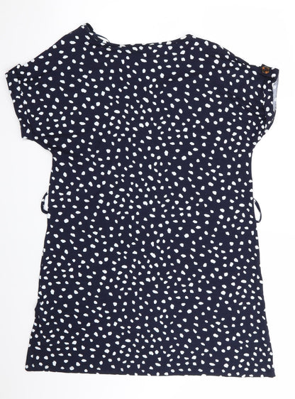 Florence and Fred Womens Blue Polka Dot  T-Shirt Dress  Size 8