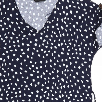 Florence and Fred Womens Blue Polka Dot  T-Shirt Dress  Size 8