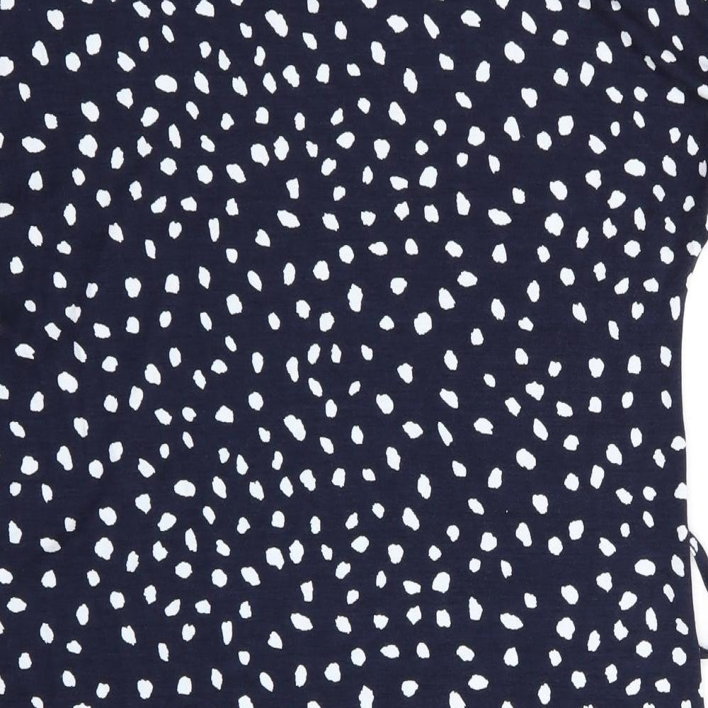 Florence and Fred Womens Blue Polka Dot  T-Shirt Dress  Size 8