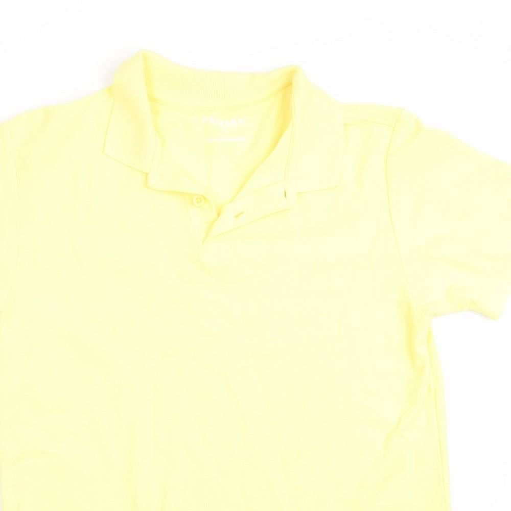Primark Mens Yellow    Polo Size S