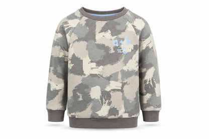 Primark Boys Green Camouflage  Pullover Sweatshirt Size 2-3 Years  - a + b = c