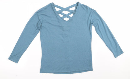 Womens UK Size  Preworn Blue Pullover Jumper