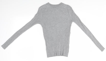 Womens UK Size S H&M Grey Pullover Jumper