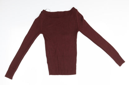Womens UK Size S H&M Brown Pullover Jumper