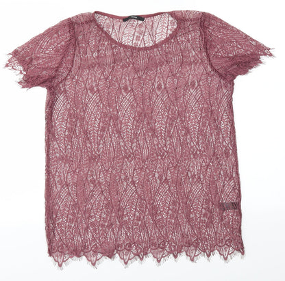 George Womens Purple   Basic T-Shirt Size 14