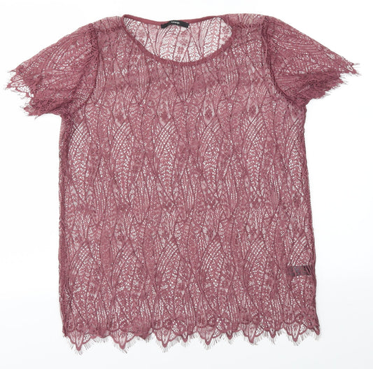 George Womens Purple   Basic T-Shirt Size 14