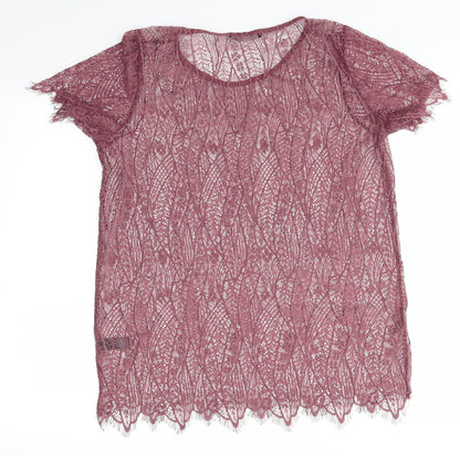 George Womens Purple   Basic T-Shirt Size 14