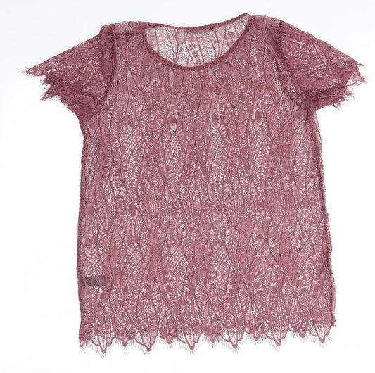 George Womens Purple   Basic T-Shirt Size 14