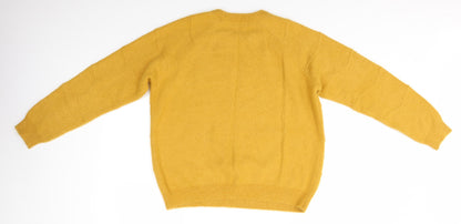 Papaya Womens Yellow   Pullover Jumper Size L
