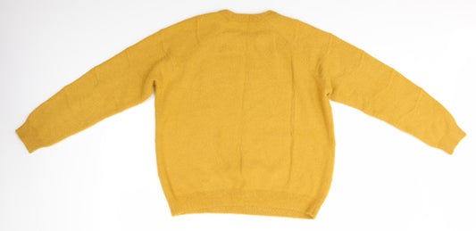 Papaya Womens Yellow   Pullover Jumper Size L