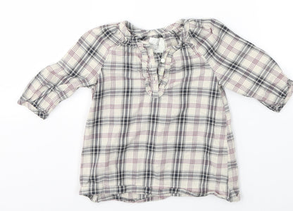 H&M Girls Multicoloured Check  A-Line  Size 3-6 Months