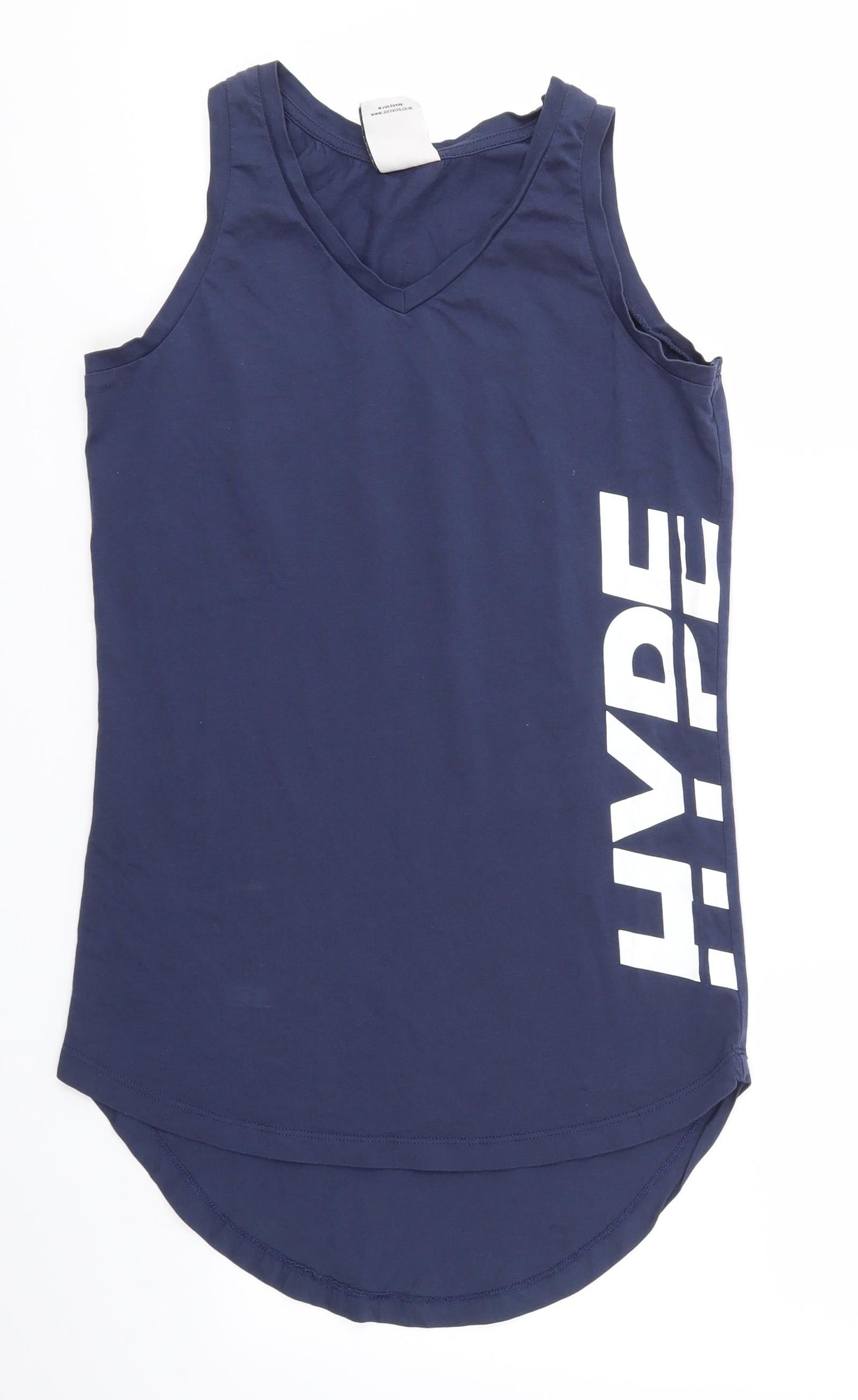 Hype Womens Blue   Basic T-Shirt Size 8