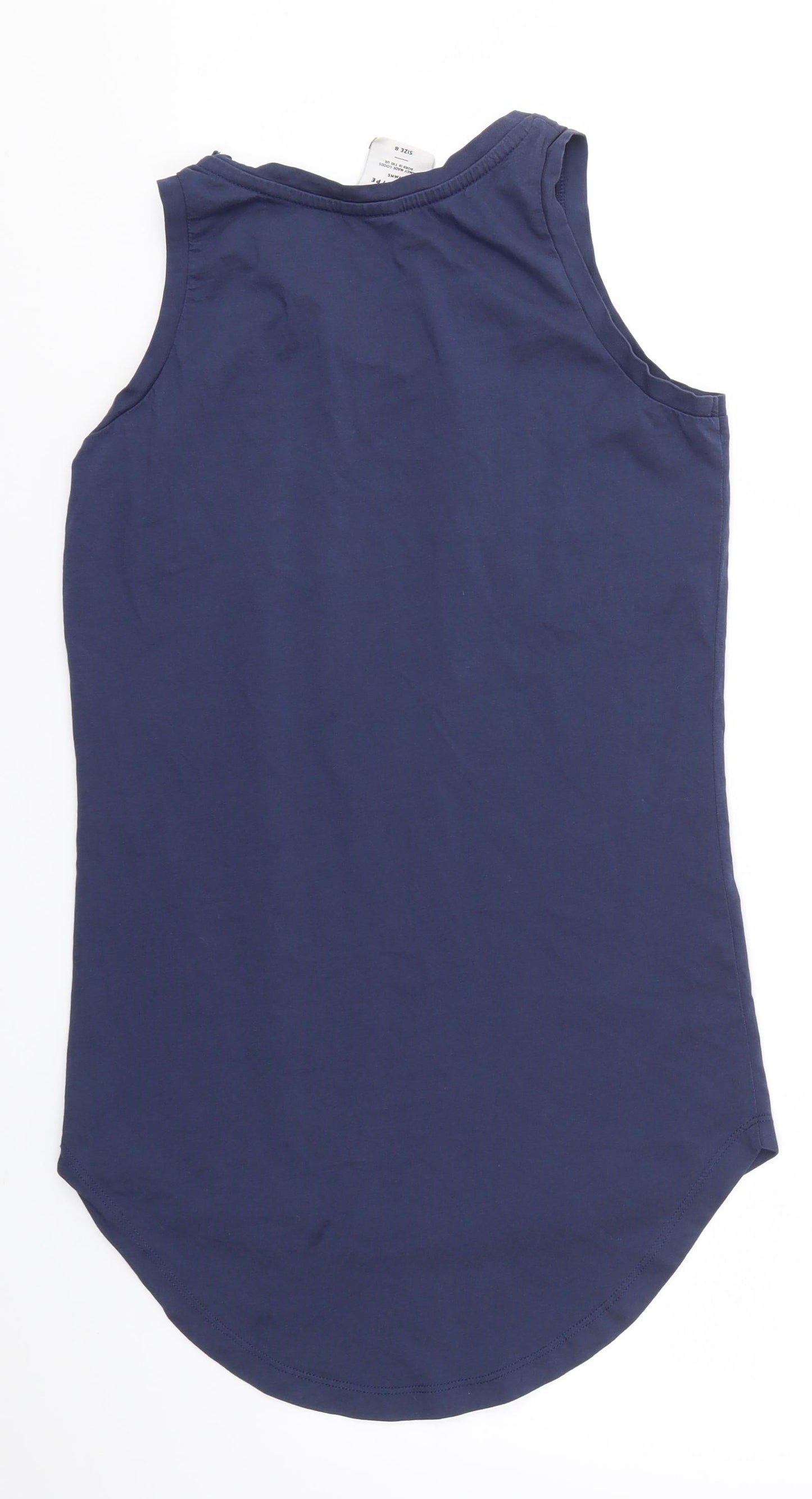 Hype Womens Blue   Basic T-Shirt Size 8