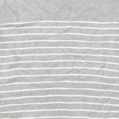Preworn Womens Grey Striped  Pullover Jumper Size L