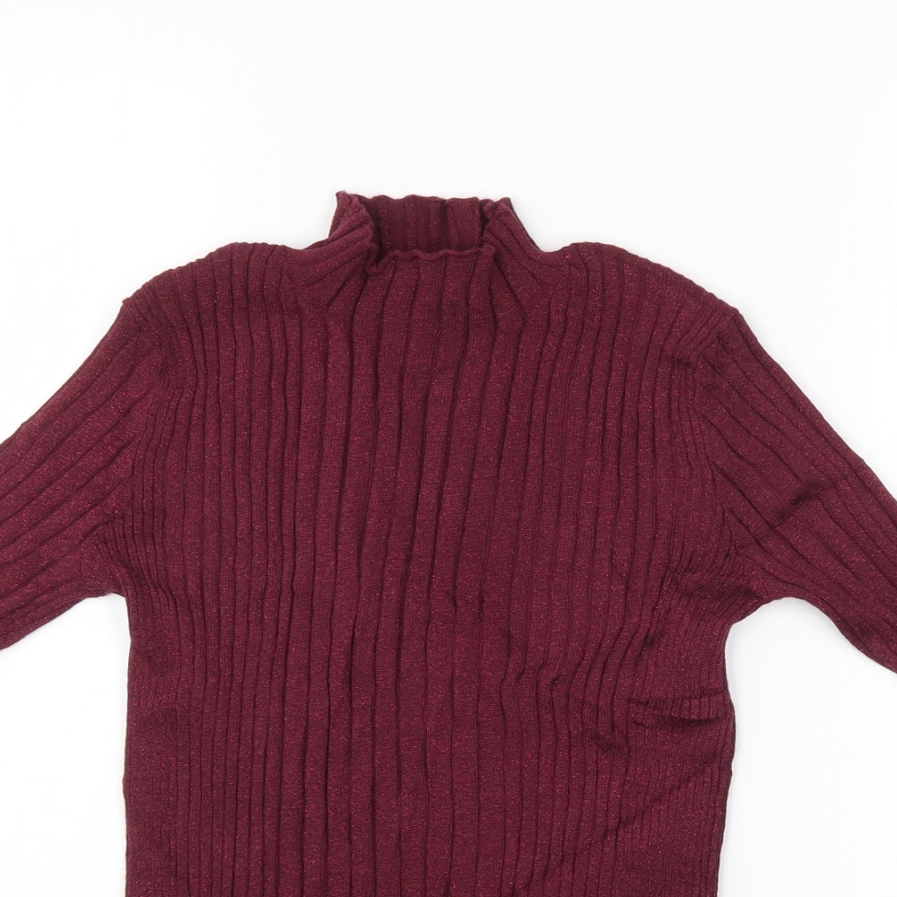 Atmosphere Womens Purple Striped  Pullover Jumper Size 10