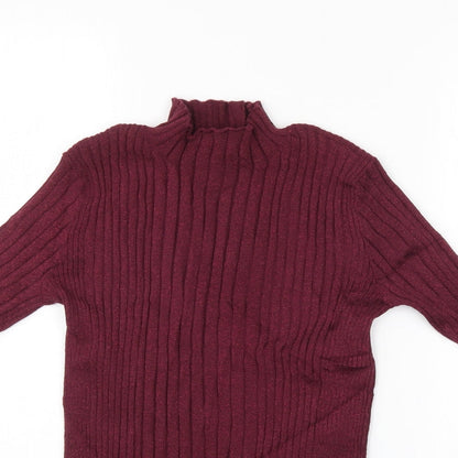 Atmosphere Womens Purple Striped  Pullover Jumper Size 10