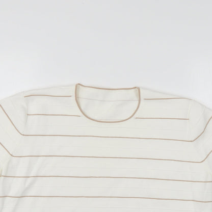 Womens UK Size 18 Preworn White Pullover Jumper