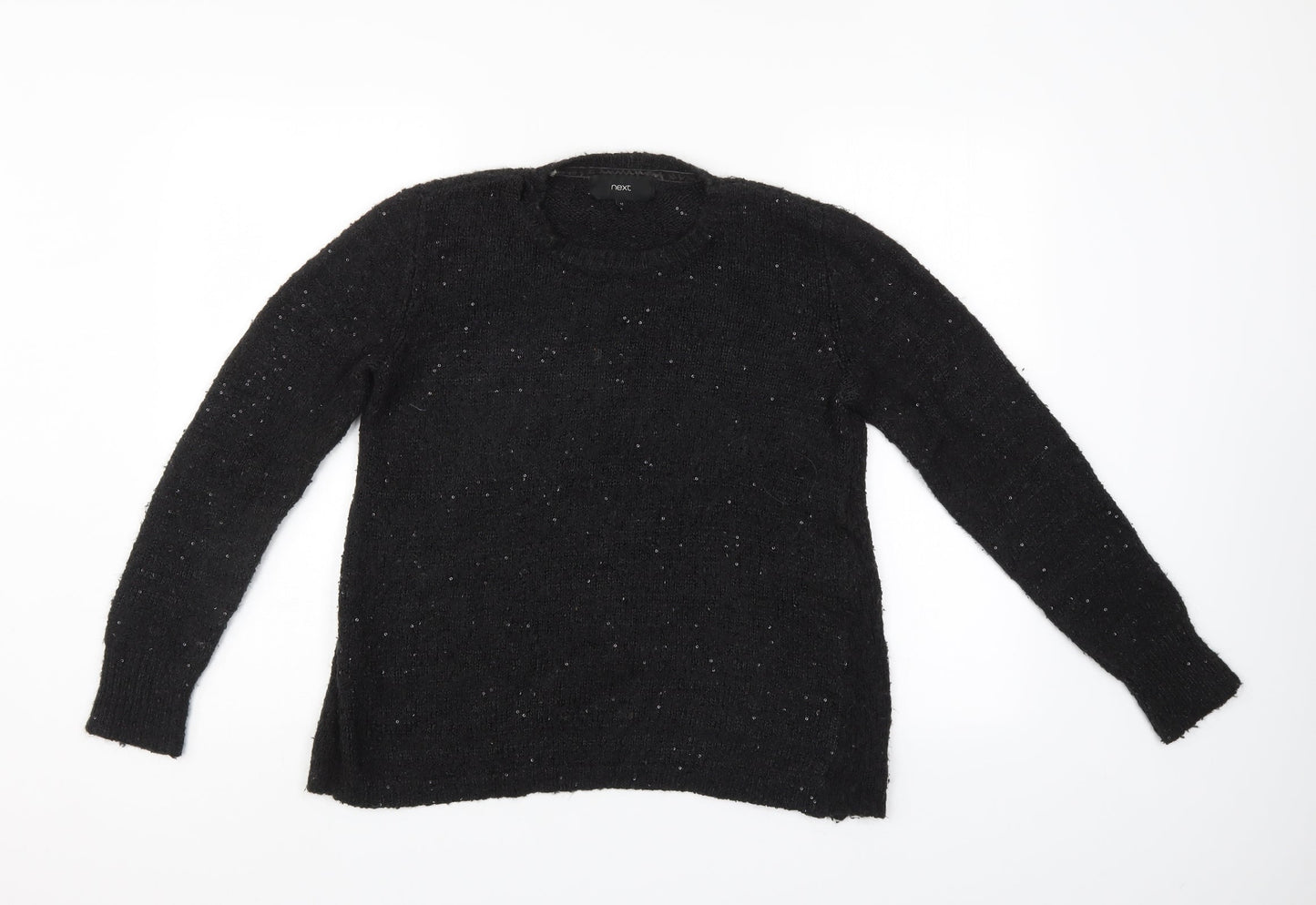 Womens UK Size 12 NEXT Black Pullover Jumper