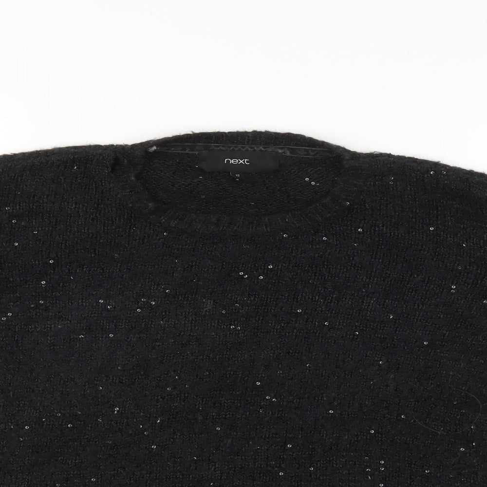 Womens UK Size 12 NEXT Black Pullover Jumper