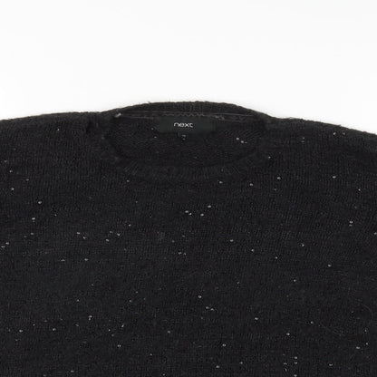 Womens UK Size 12 NEXT Black Pullover Jumper