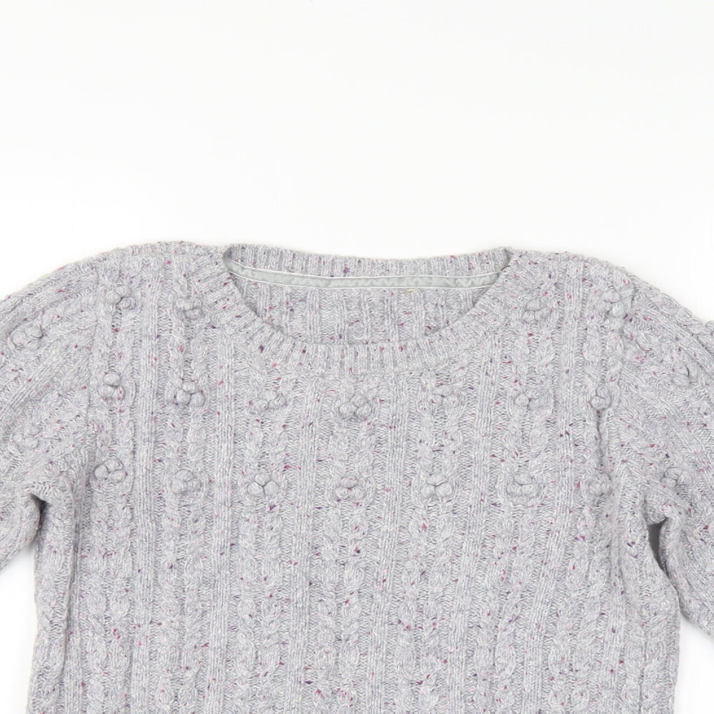 Womens UK Size  Preworn Grey Pullover Jumper