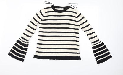 Brave Soul Womens Multicoloured Striped  Pullover Jumper Size 12