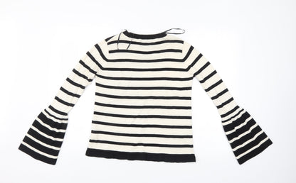 Brave Soul Womens Multicoloured Striped  Pullover Jumper Size 12
