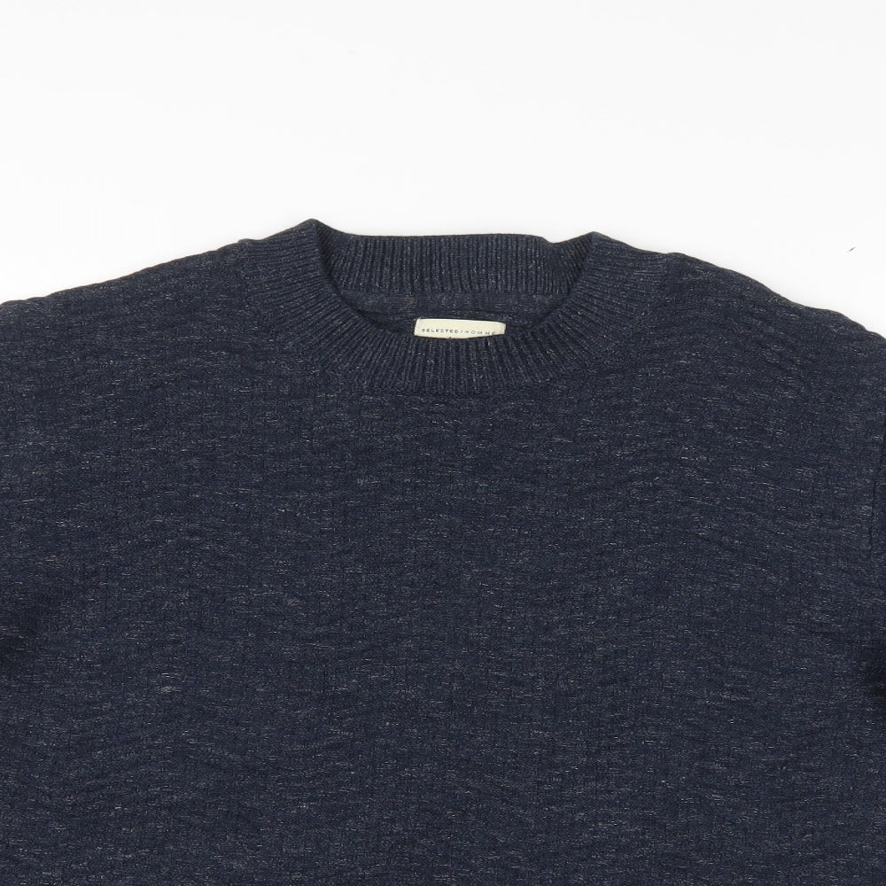 Selected Homme  Mens Blue   Pullover Jumper