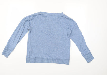 The Lounge Edit Womens Blue   Pullover Jumper Size 8