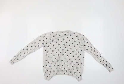 Womens UK Size 10 Atmosphere Grey Shrug Jumper