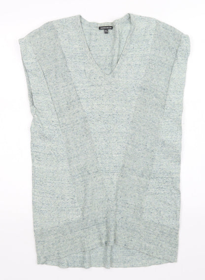 Womens UK Size 8 Warehouse Green Vest Jumper