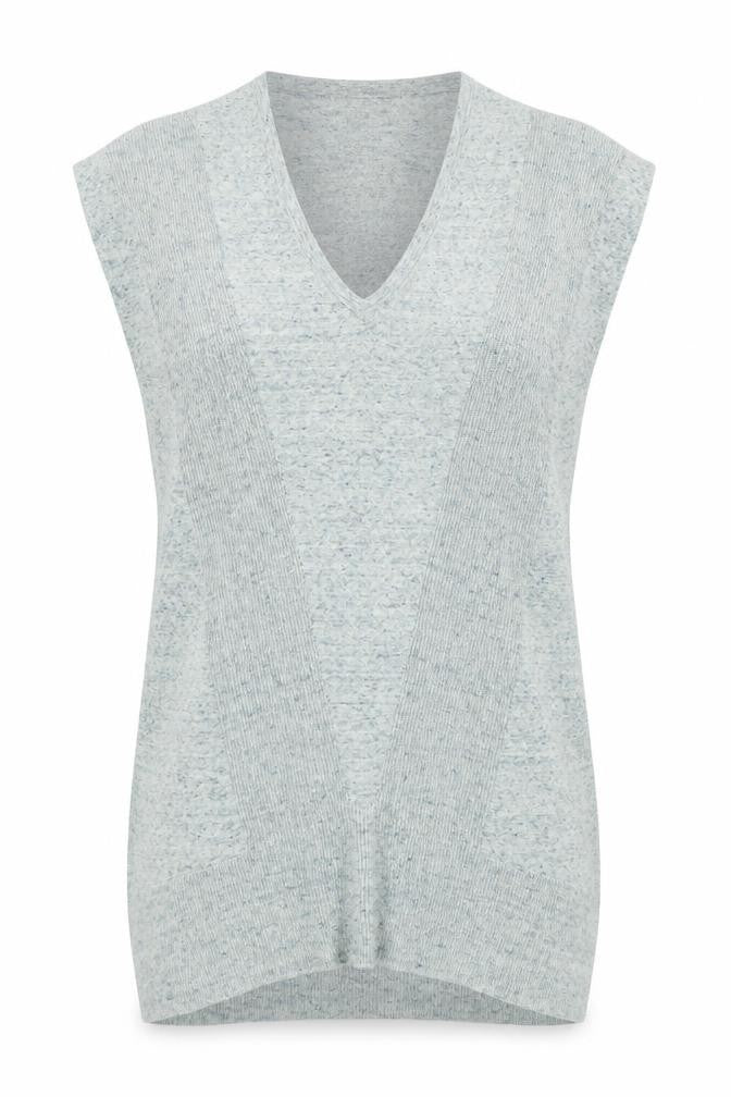 Womens UK Size 8 Warehouse Green Vest Jumper