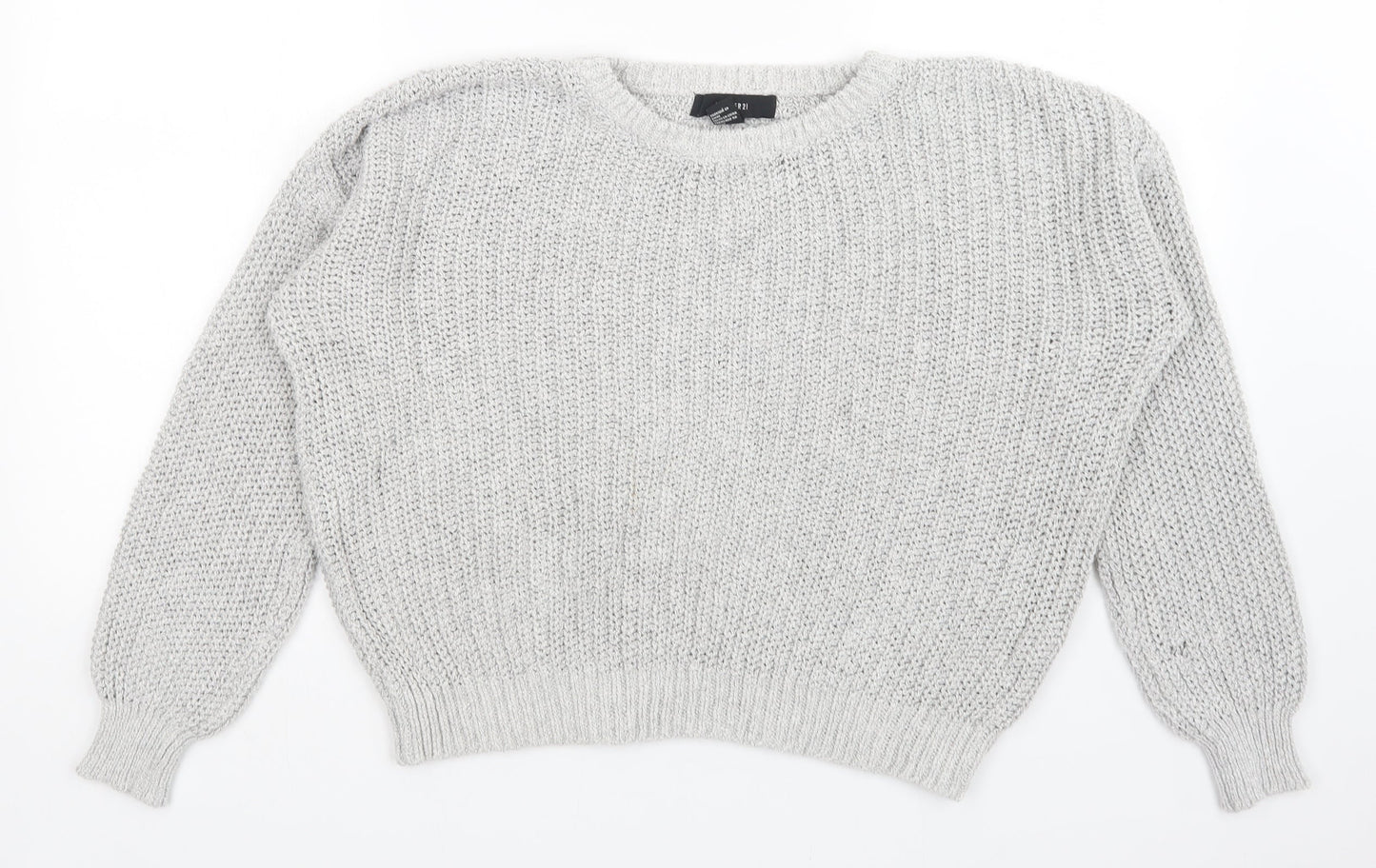 Womens UK Size M FOREVER 21 Grey Pullover Jumper