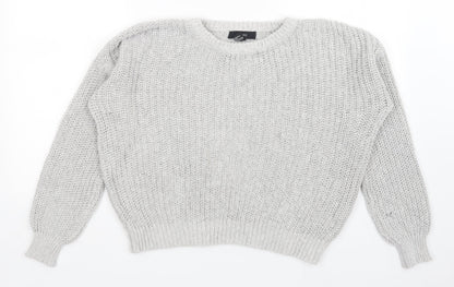Womens UK Size M FOREVER 21 Grey Pullover Jumper