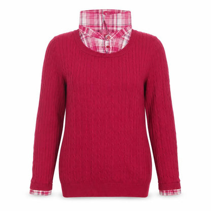 Womens UK Size 10 Debenhams Pink Pullover Jumper