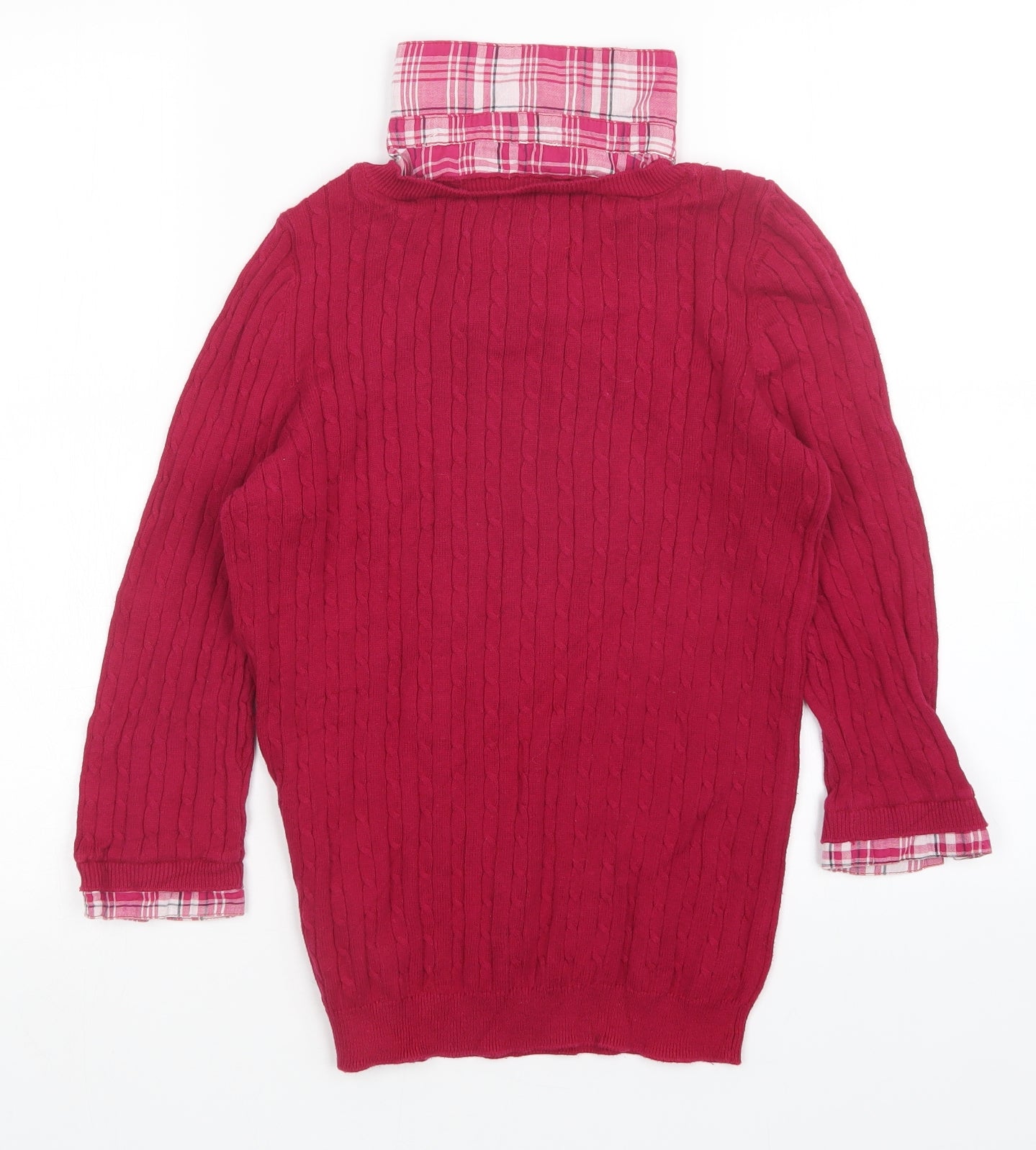 Womens UK Size 10 Debenhams Pink Pullover Jumper