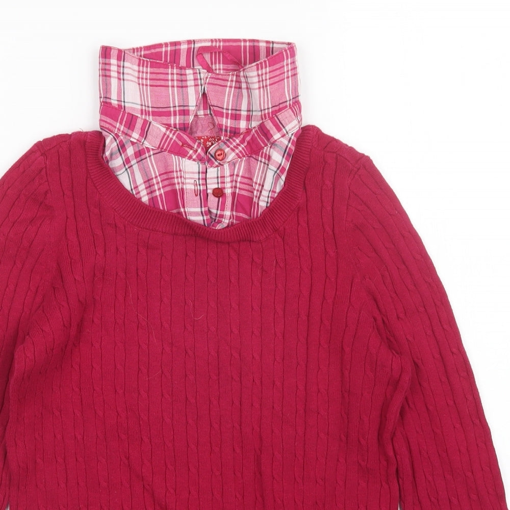 Womens UK Size 10 Debenhams Pink Pullover Jumper