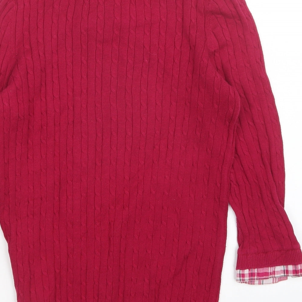 Womens UK Size 10 Debenhams Pink Pullover Jumper