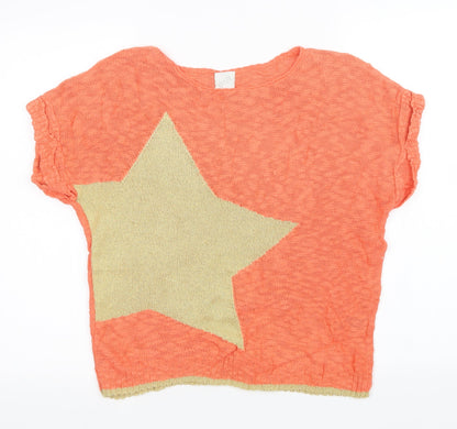 George Womens Orange   Pullover Jumper Size 12