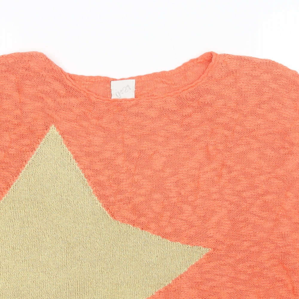 George Womens Orange   Pullover Jumper Size 12