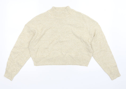 Womens UK Size S H&M Beige Pullover Jumper