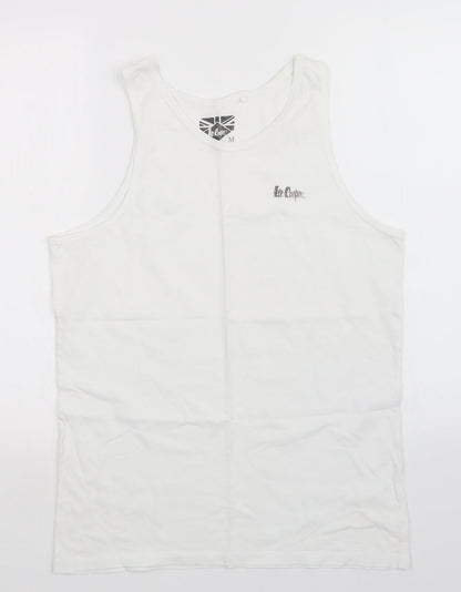 Lee Cooper Womens White   Basic Tank Size M