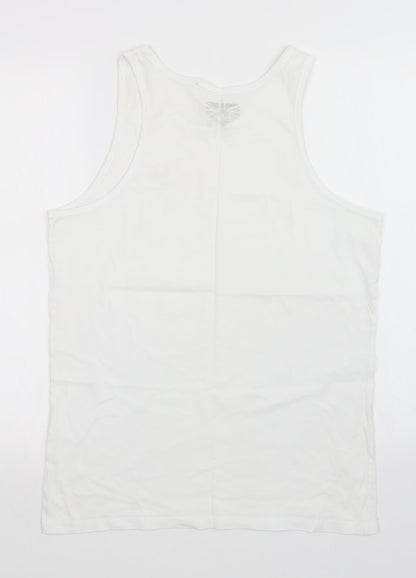 Lee Cooper Womens White   Basic Tank Size M