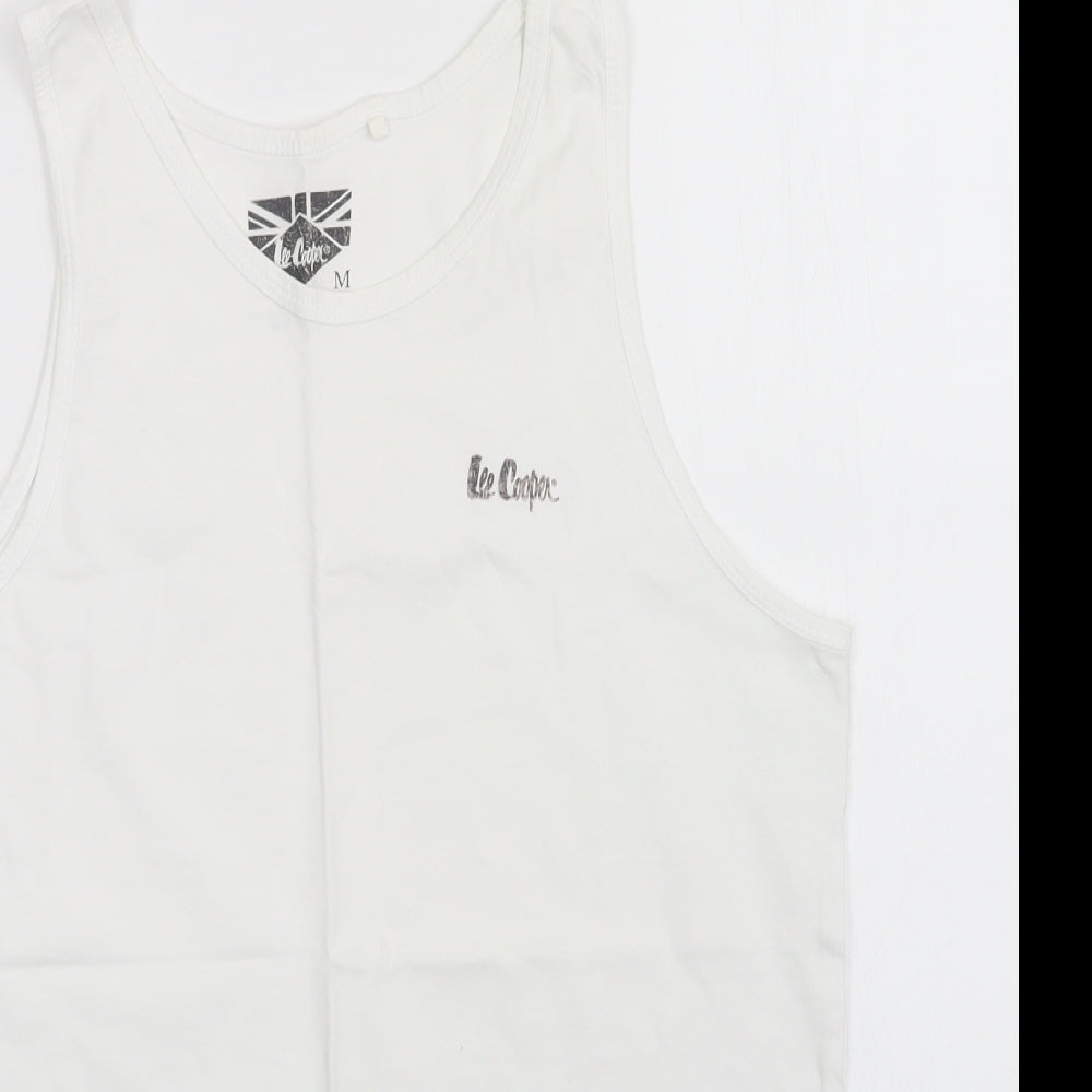 Lee Cooper Womens White   Basic Tank Size M