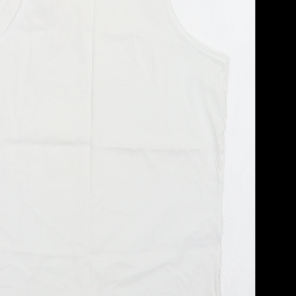 Lee Cooper Womens White   Basic Tank Size M
