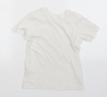 George Boys White   Basic T-Shirt Size 6-7 Years
