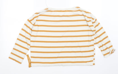 TU Womens Multicoloured Striped  Pullover Jumper Size 10