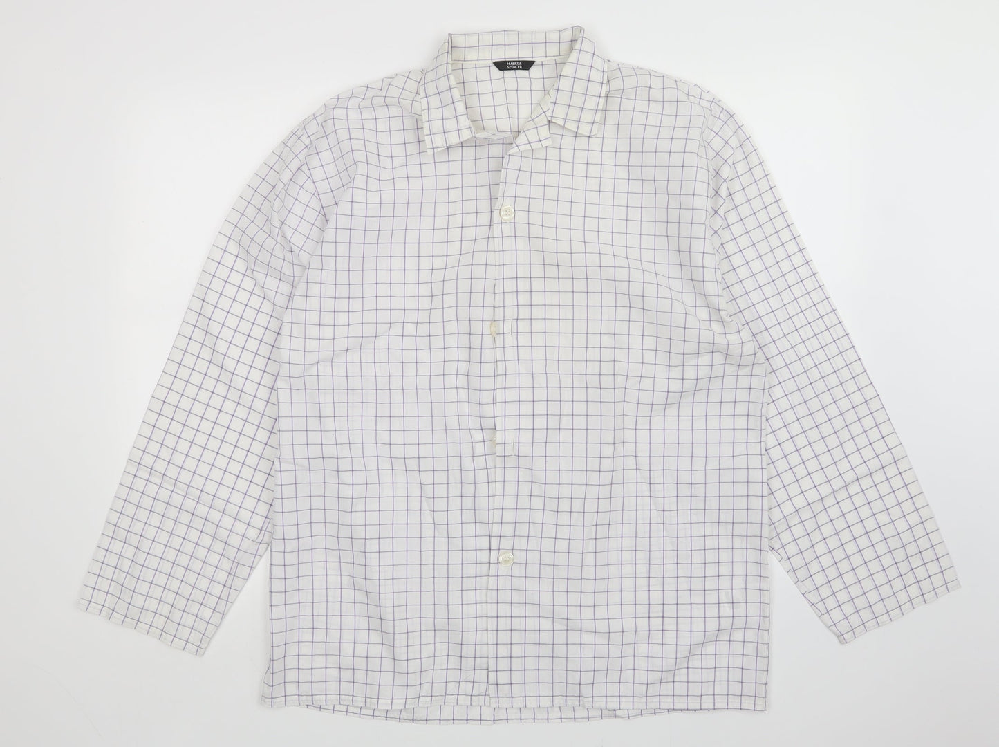 Mens UK Size M M&S Multicoloured  Button-Up Long Sleeve Casual Shirt